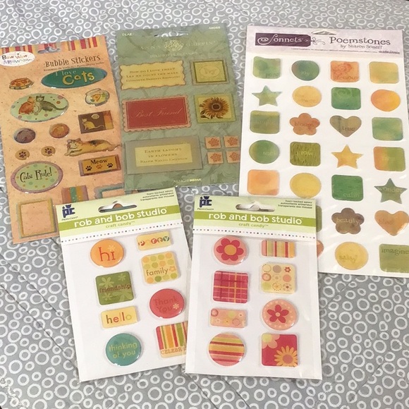 🏷 New Scrapbook Bubble Stickers Bundle - Picture 1 of 3